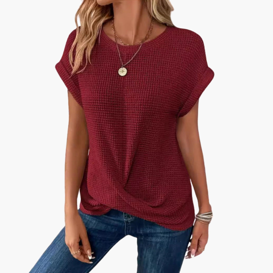 Women's Short Sleeve U-Neck T-Shirt