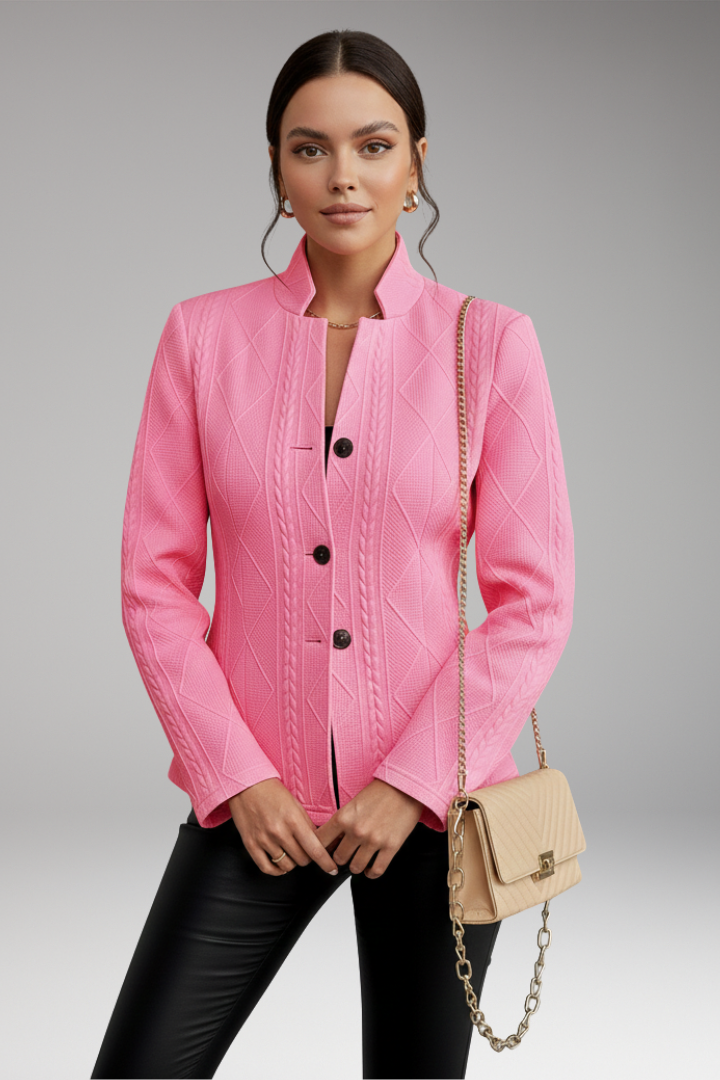 Women's Daily Jacket Front Zipper Exterior Design