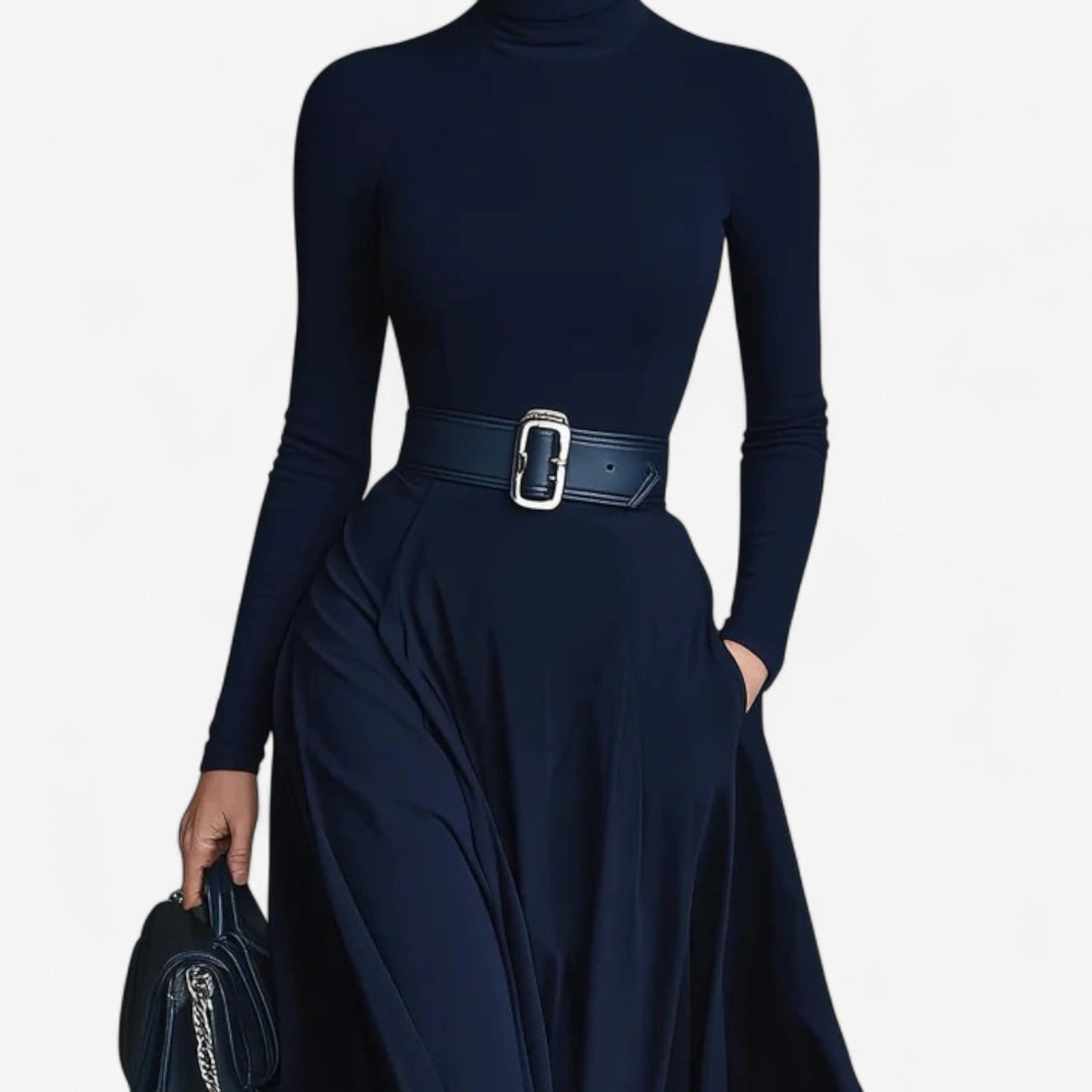Women's High Neck Maxi Dress