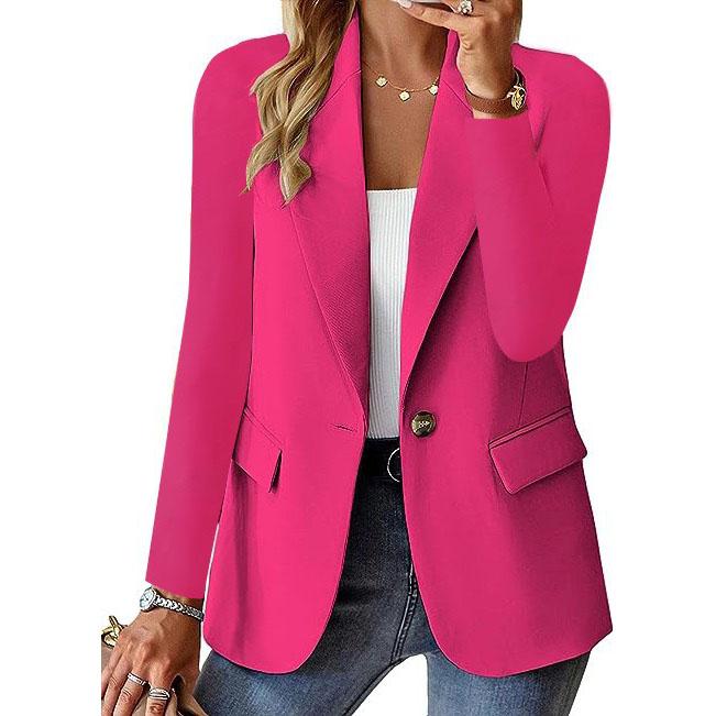 Classic One Button Ladies Jacket