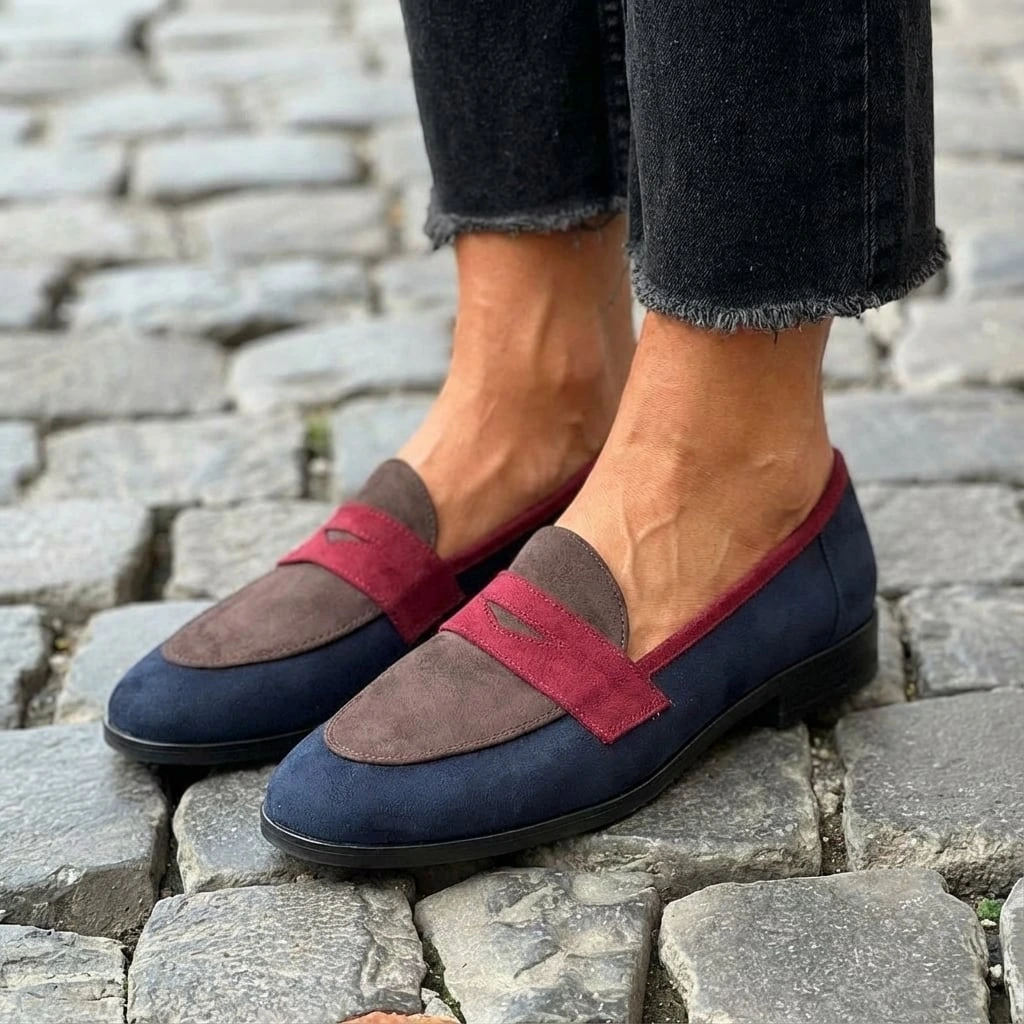 Comfortable Black Slip On Loafers