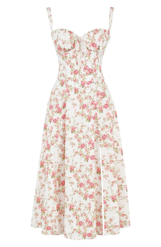 Women's Floral Waist Shaping Dress