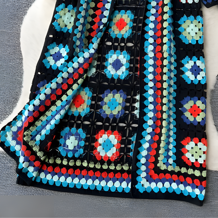 Women's Colorful Long Cardigan