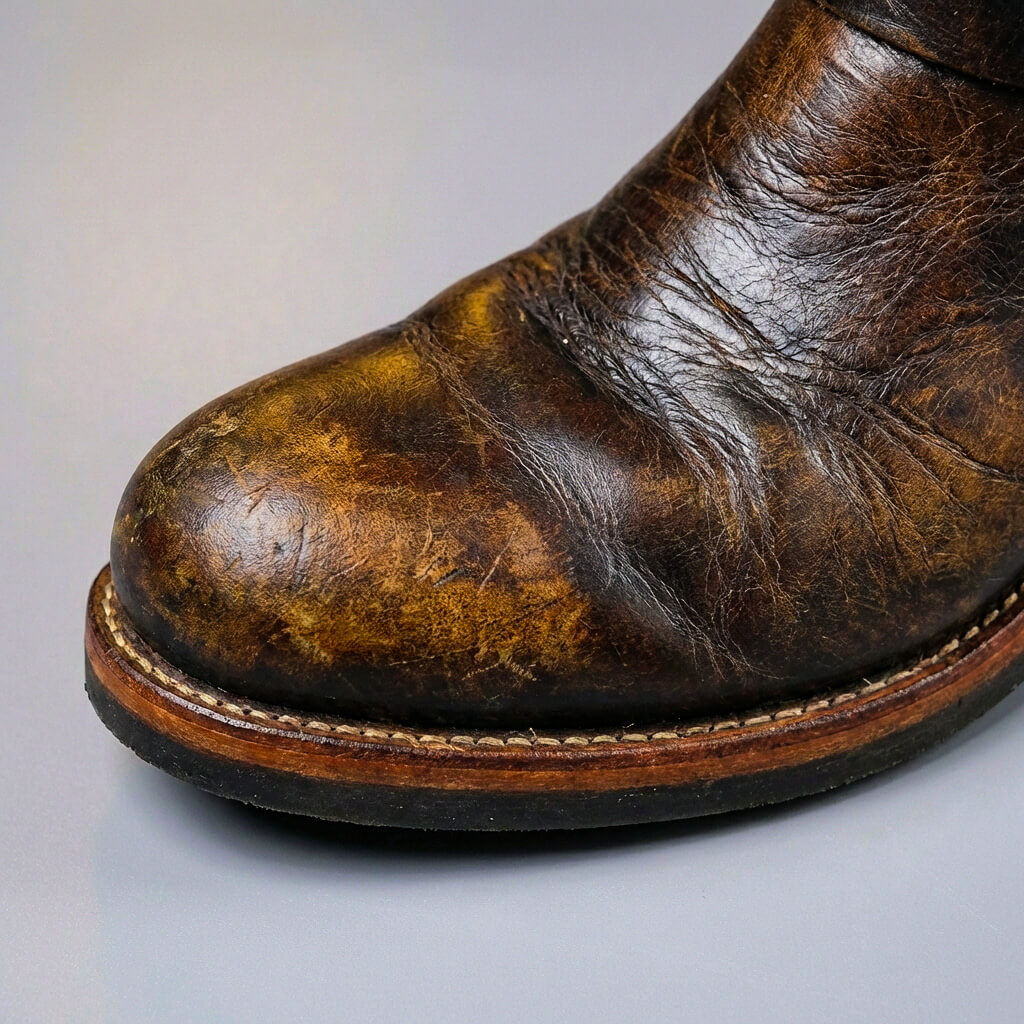 Classic Brown Distressed Leather Boots