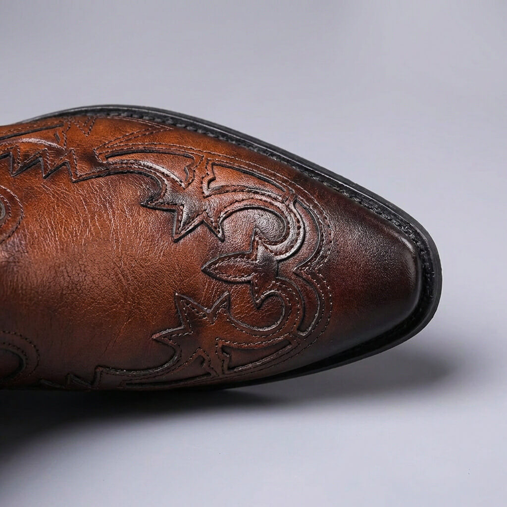 Authentic Brown Leather Ankle Boots