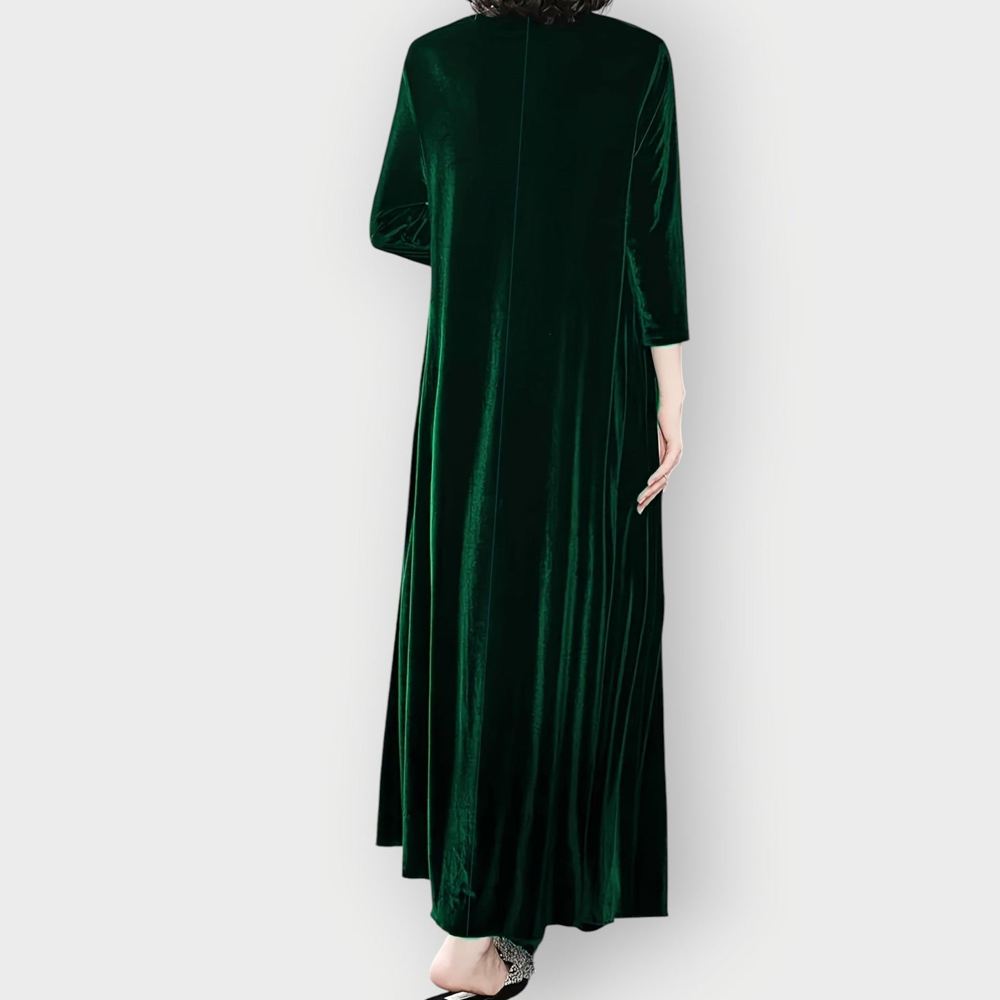 Elegant Soft Velvet Long Maxi Dress