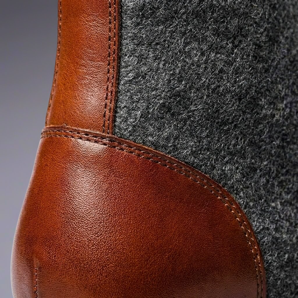 Luxury Sheepskin Leather Ankle Boots