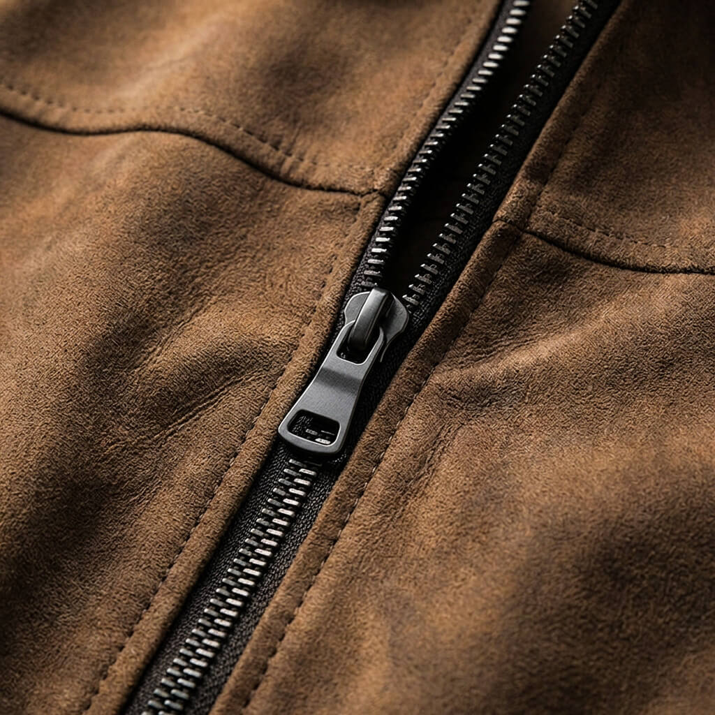Classic Vintage Brown Leather Jacket