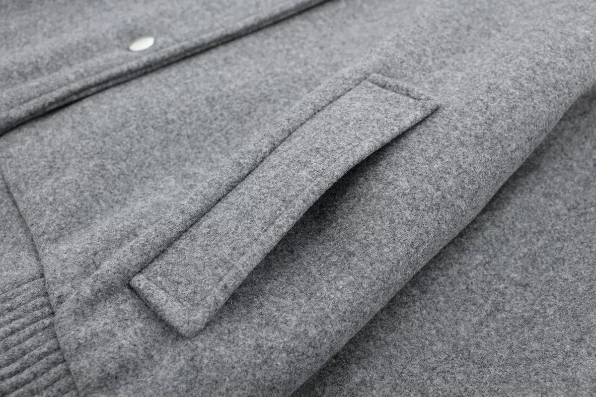 Women's Snap Button Short Jacket