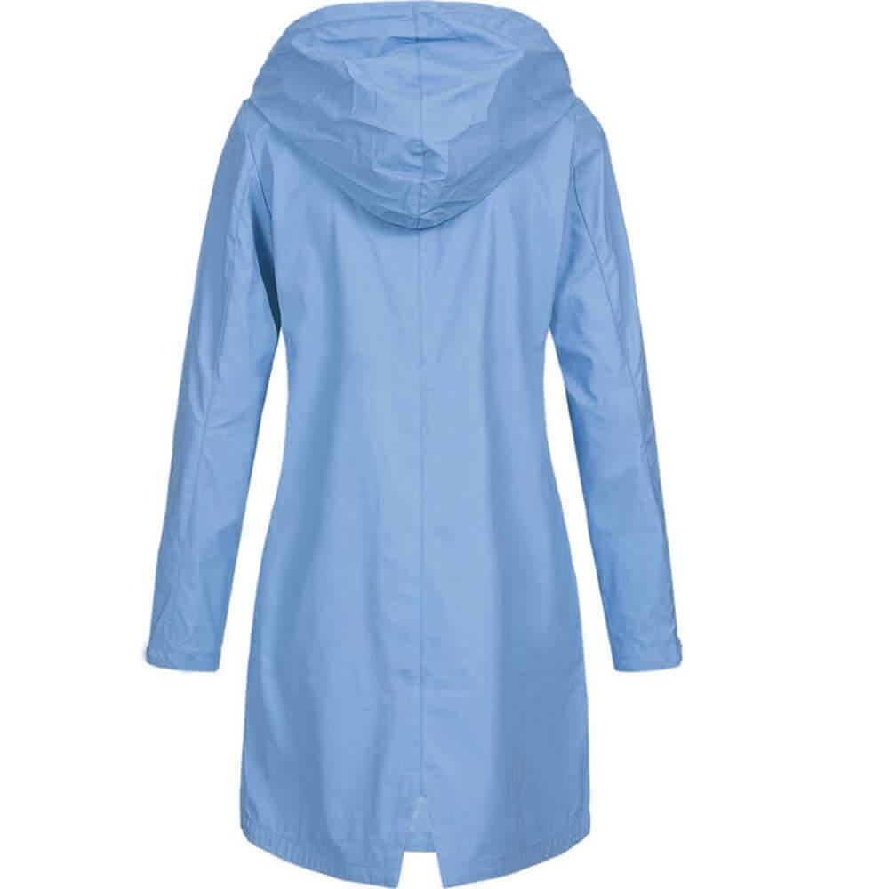 Women's Waterproof Raincoat Lightweight Breathable Black