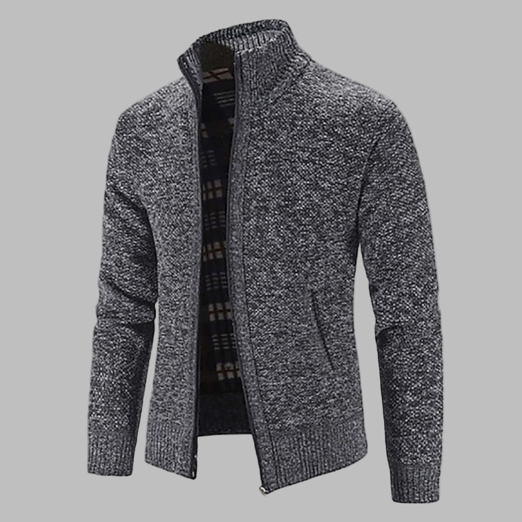 Men's Zipper Knit Sweater