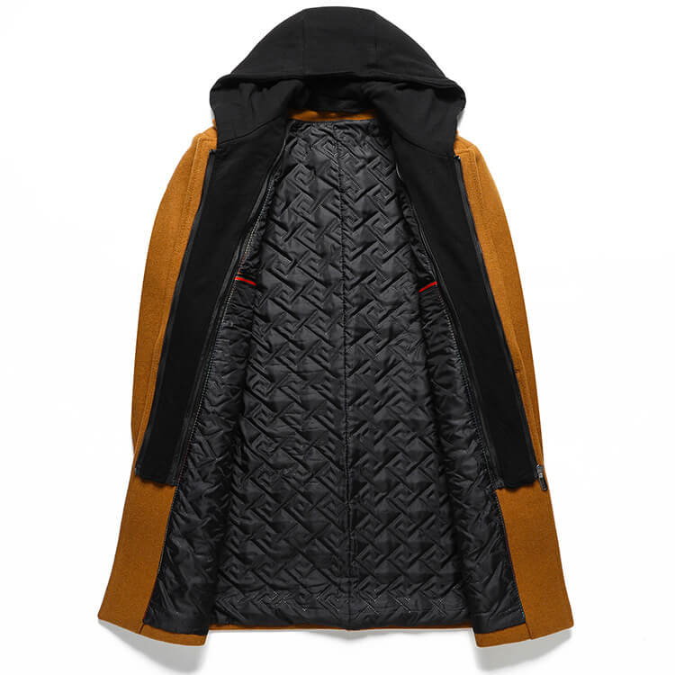 Warm Thick Woolen Hooded Coat