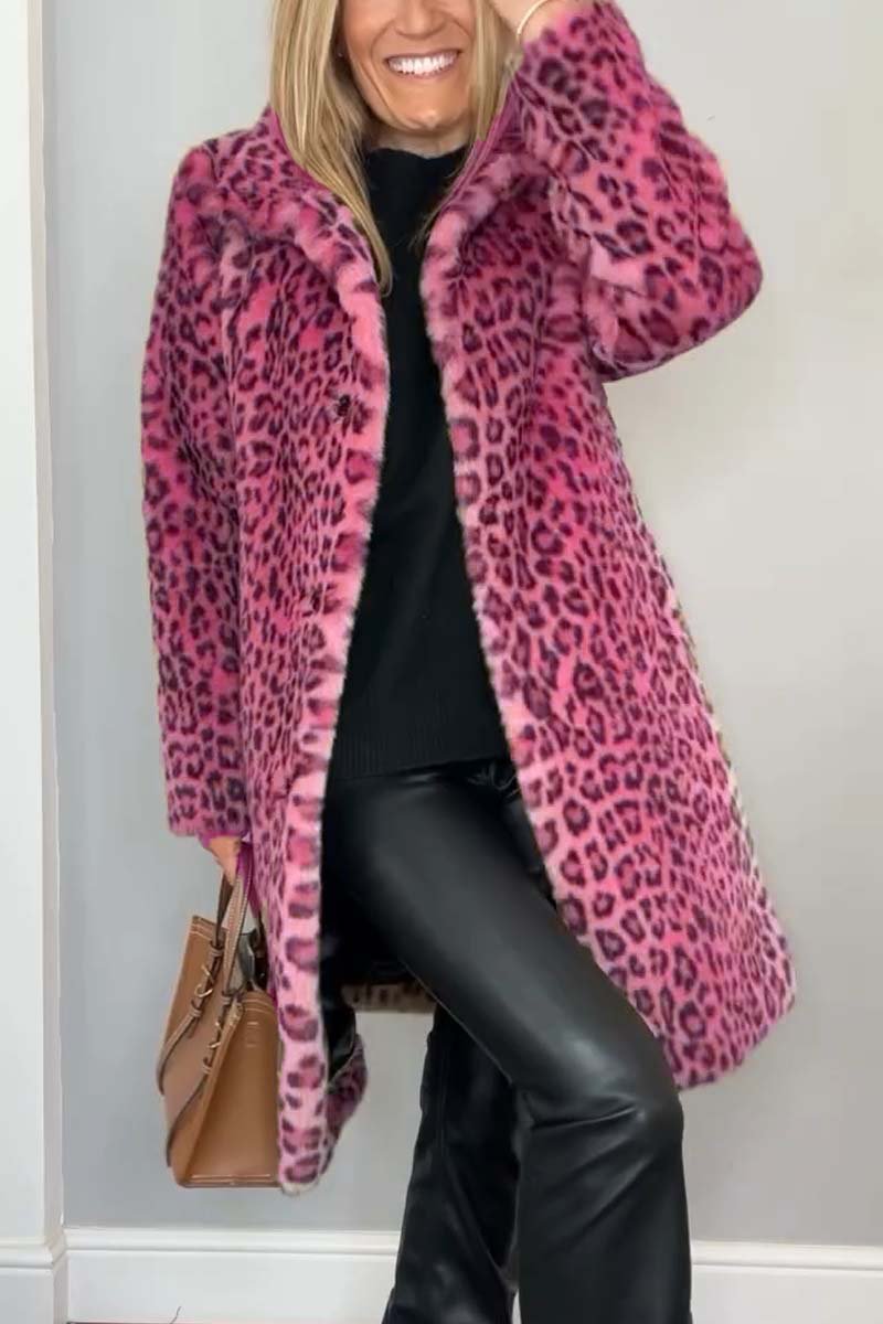Women's Leopard Fur Coat
