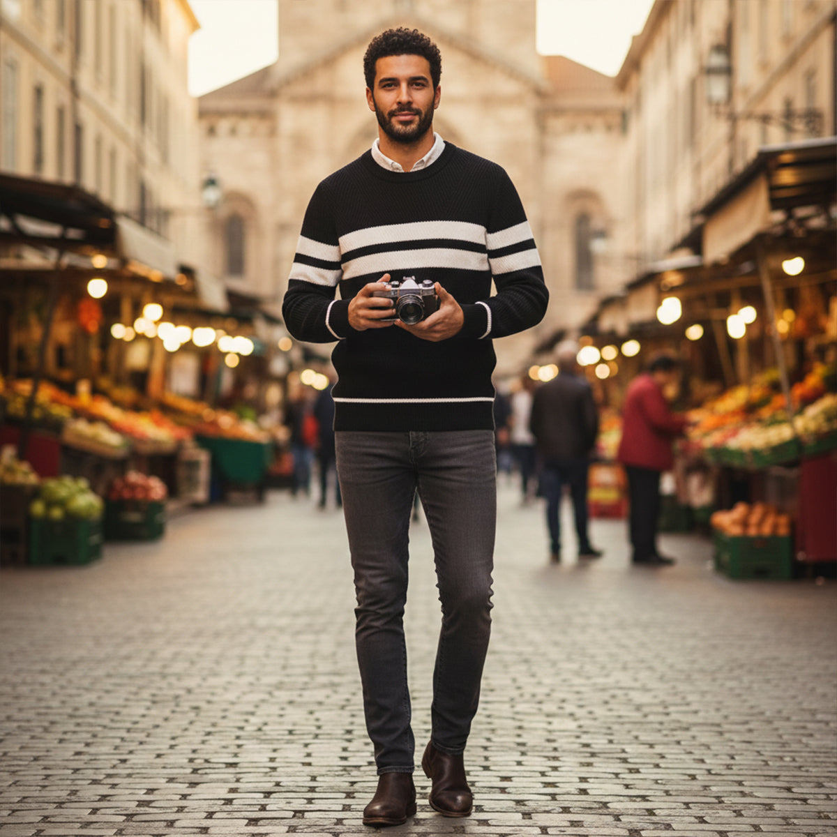Men's Modern Long Sleeve Sweater Autumn