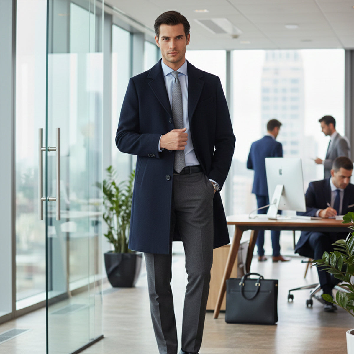 Men's Classic Wool Overcoat