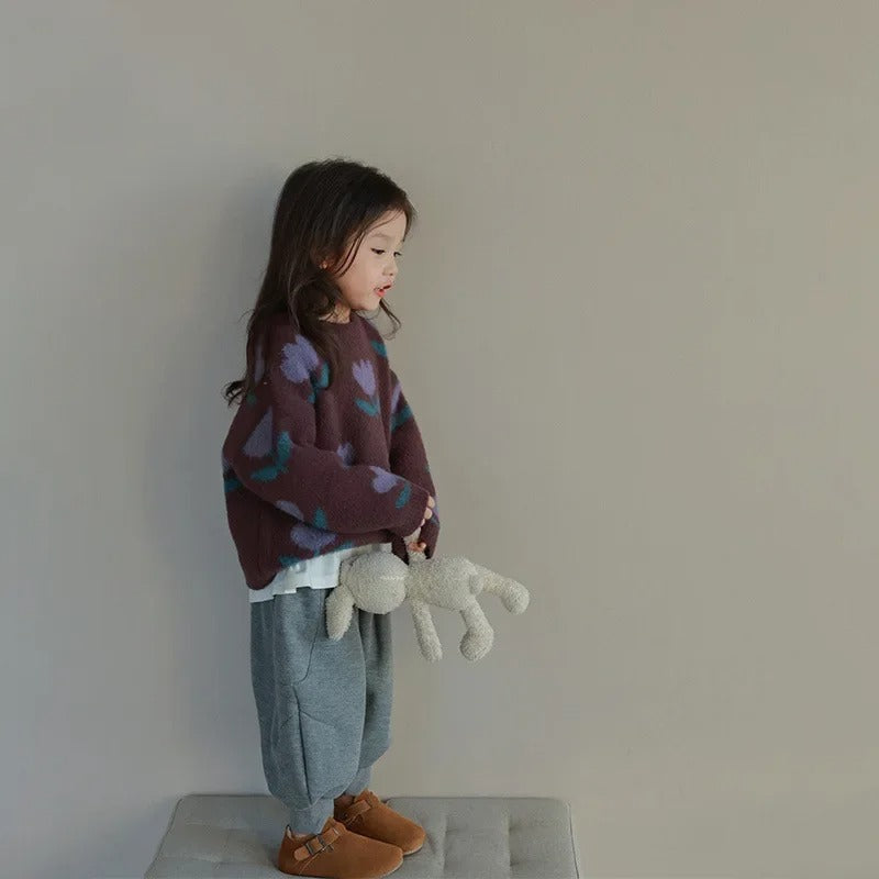 Kids Floral Sweater