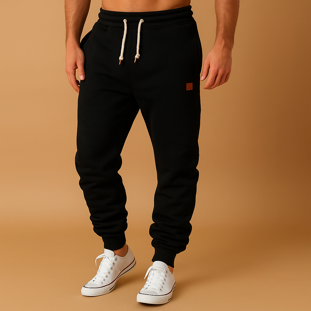 Men’s jogger sweatpants with adjustable waistband and side pockets, perfect for workouts, casual wear, and relaxing at home.