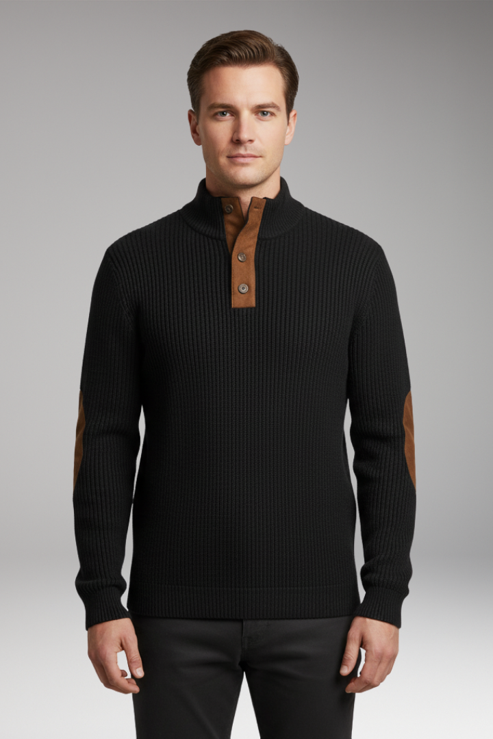 Men's Long Sleeve Stand Collar Sweatshirt