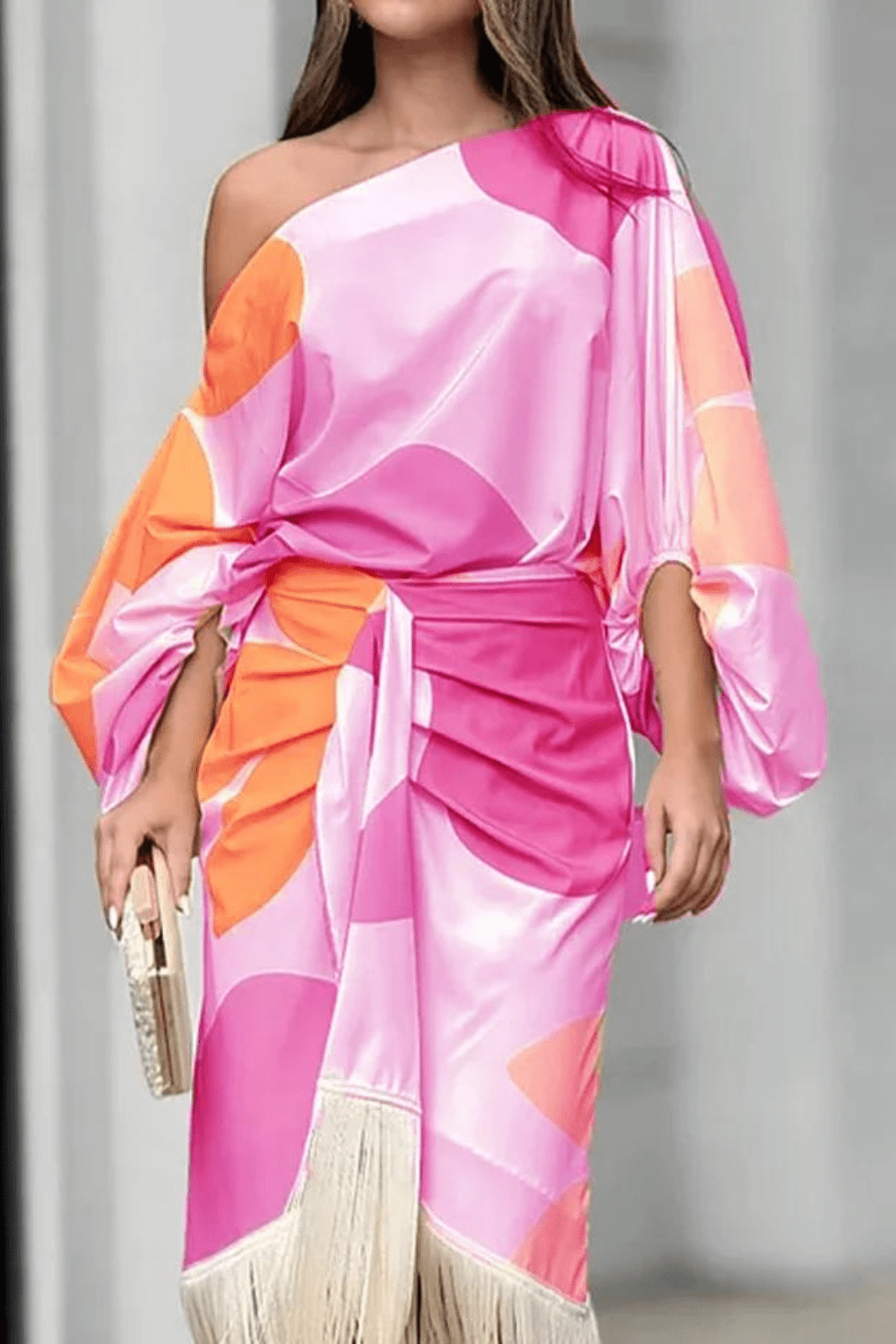 Women's Printed Two Piece Set Elegant Design