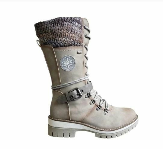 Women's Winter Boots Knitted Cuff Comfortable