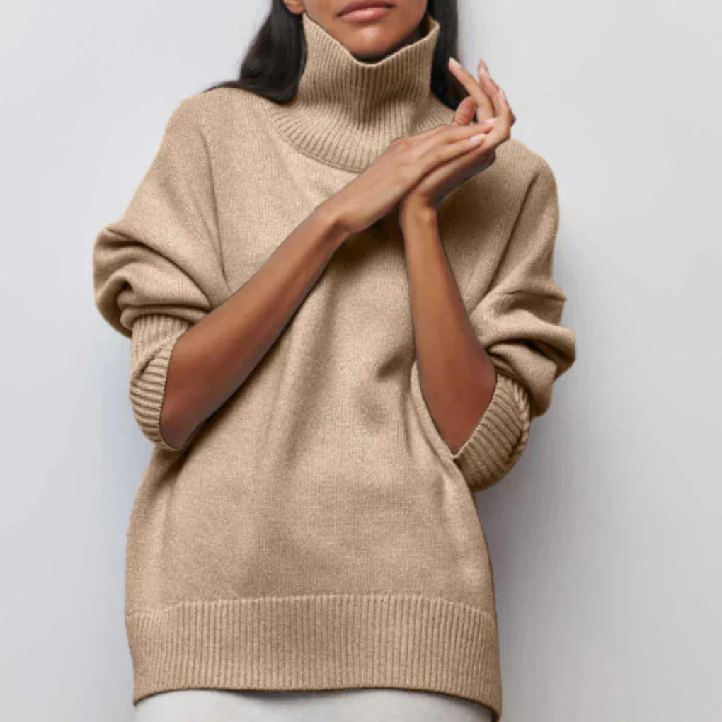 Women's Turtleneck Sweater Winter Knit
