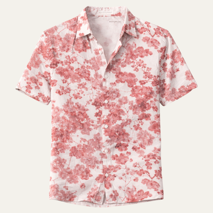 Men's Hawaiian Shirt Tropical Coconut Print - VibreMode