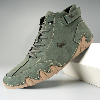 Waterproof Synthetic Leather High Top Slip On Shoes