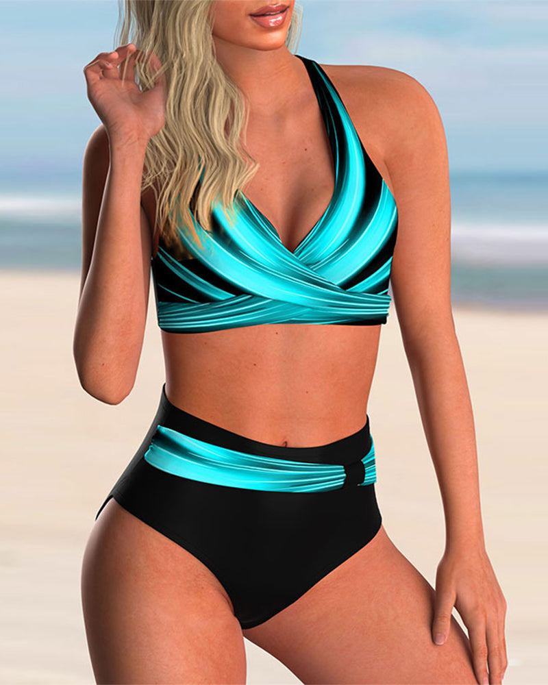 Chic Women's Floral Bikini Swimsuit Set