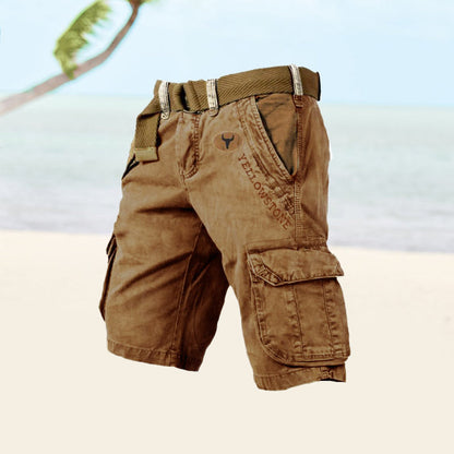 Men's Cargo Shorts Comfortable Versatile Beige