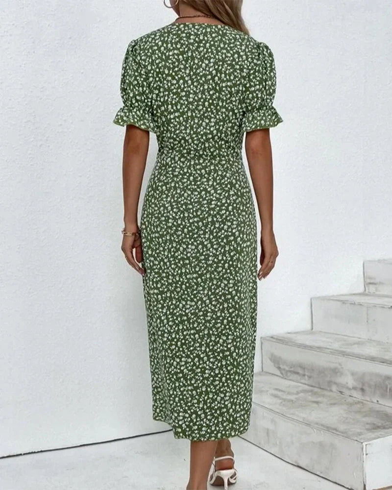 Evelyn Women's Wrap Midi Dress