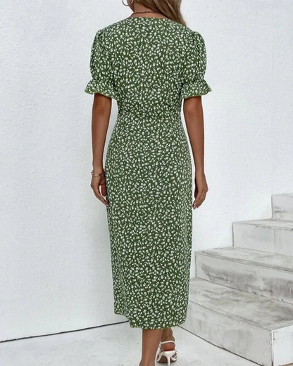 Evelyn Women's Wrap Midi Dress