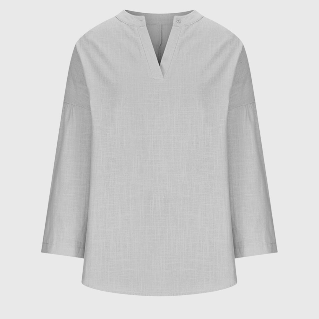 Relaxed Fit Women's Long Sleeve Everyday Shirt