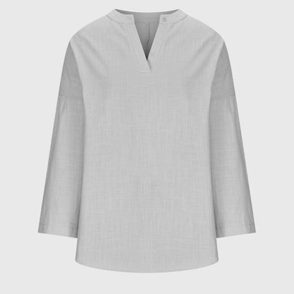Relaxed Fit Women's Long Sleeve Everyday Shirt