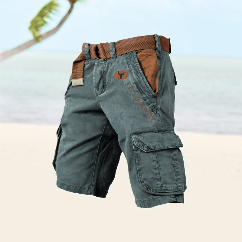 Men's Cargo Shorts Comfortable Versatile Beige