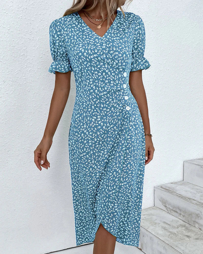 Evelyn Women's Wrap Midi Dress
