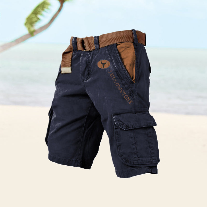 Men's Cargo Shorts Comfortable Versatile Beige