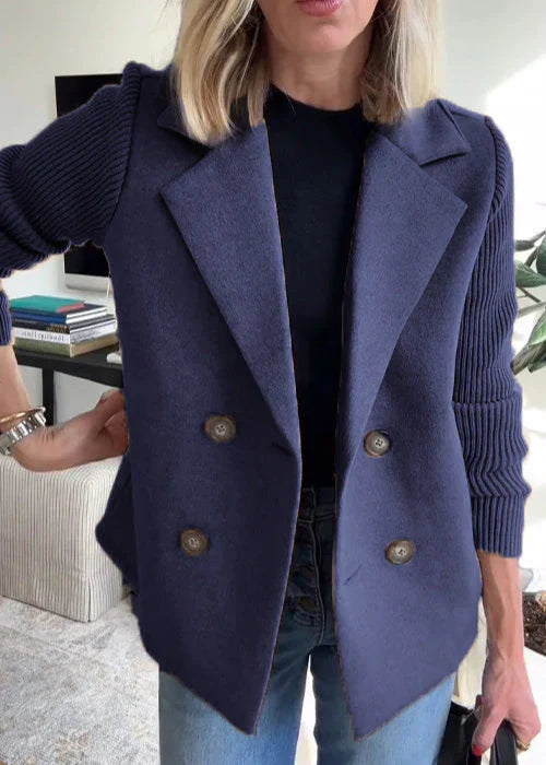 Women's Coat Structured Lapel Design