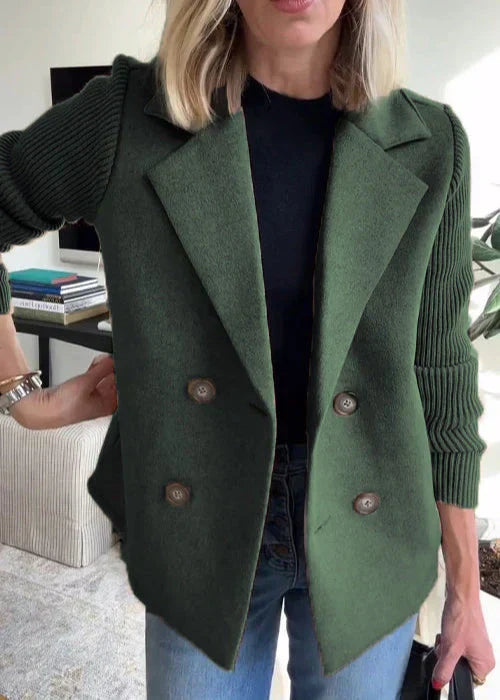 Women's Coat Structured Lapel Design