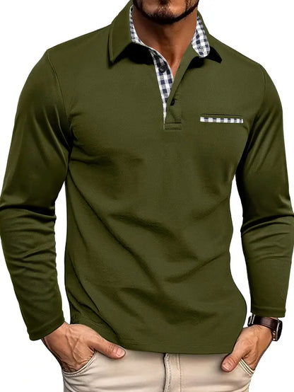 Classic Men's Long Sleeve Golf Shirt