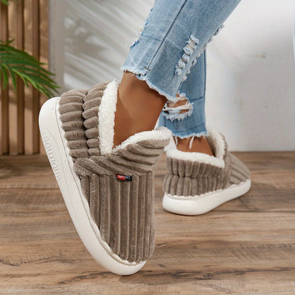 Women's Fleece Slippers Non-Slip Sole