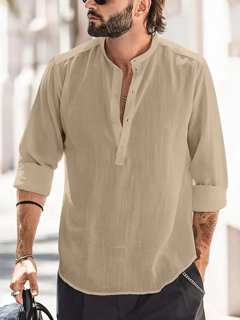 Men's Linen Dress Shirt