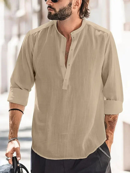 Men's Linen Dress Shirt