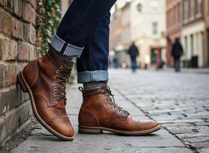 Men's Lace-Up Ankle Boots