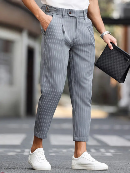 Montrose Men's Striped Dress Pants