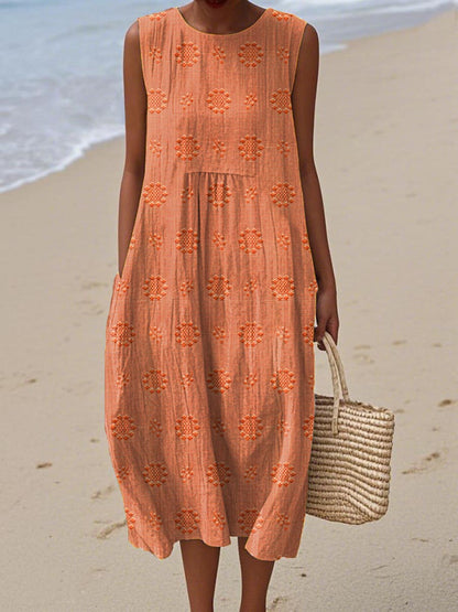 Women's Printed Midi Dress