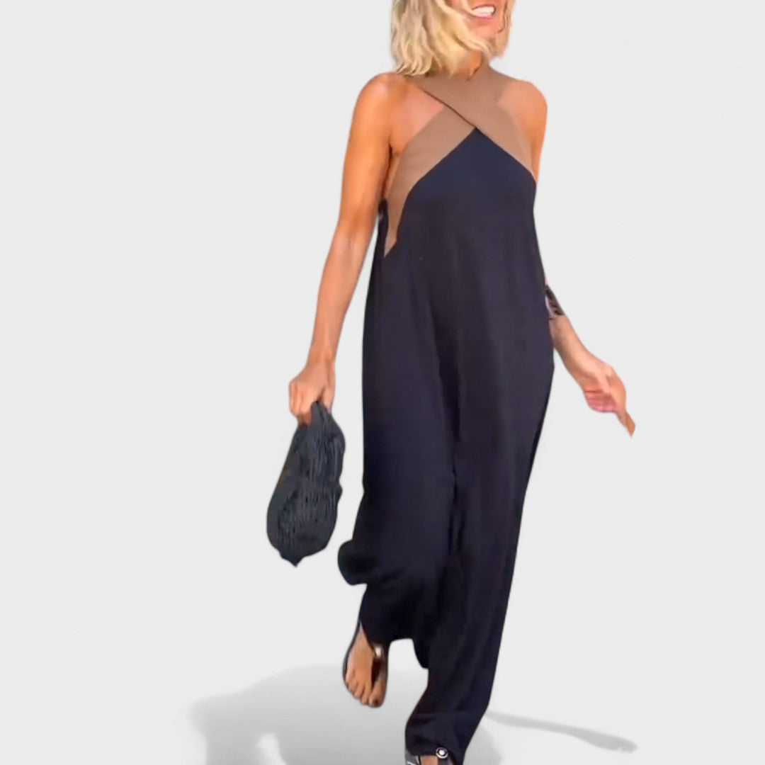 Beautiful V-Neck Floor Length Dress