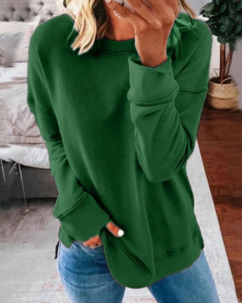 Comfortable Vintage Crew Neck Sweatshirt