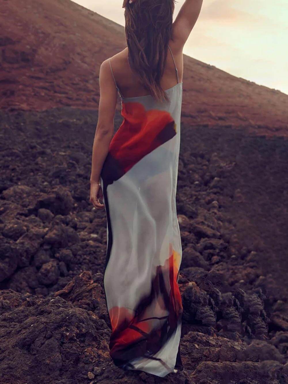 Relaxed Floral Long Maxi Summer Dress