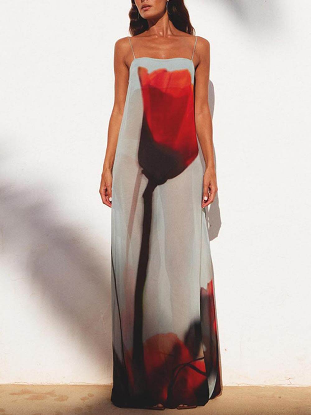 Relaxed Floral Long Maxi Summer Dress