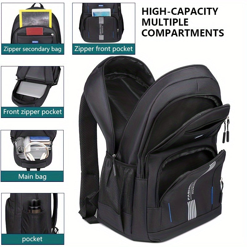 Bennett Men's Leather Backpack Durable Utility